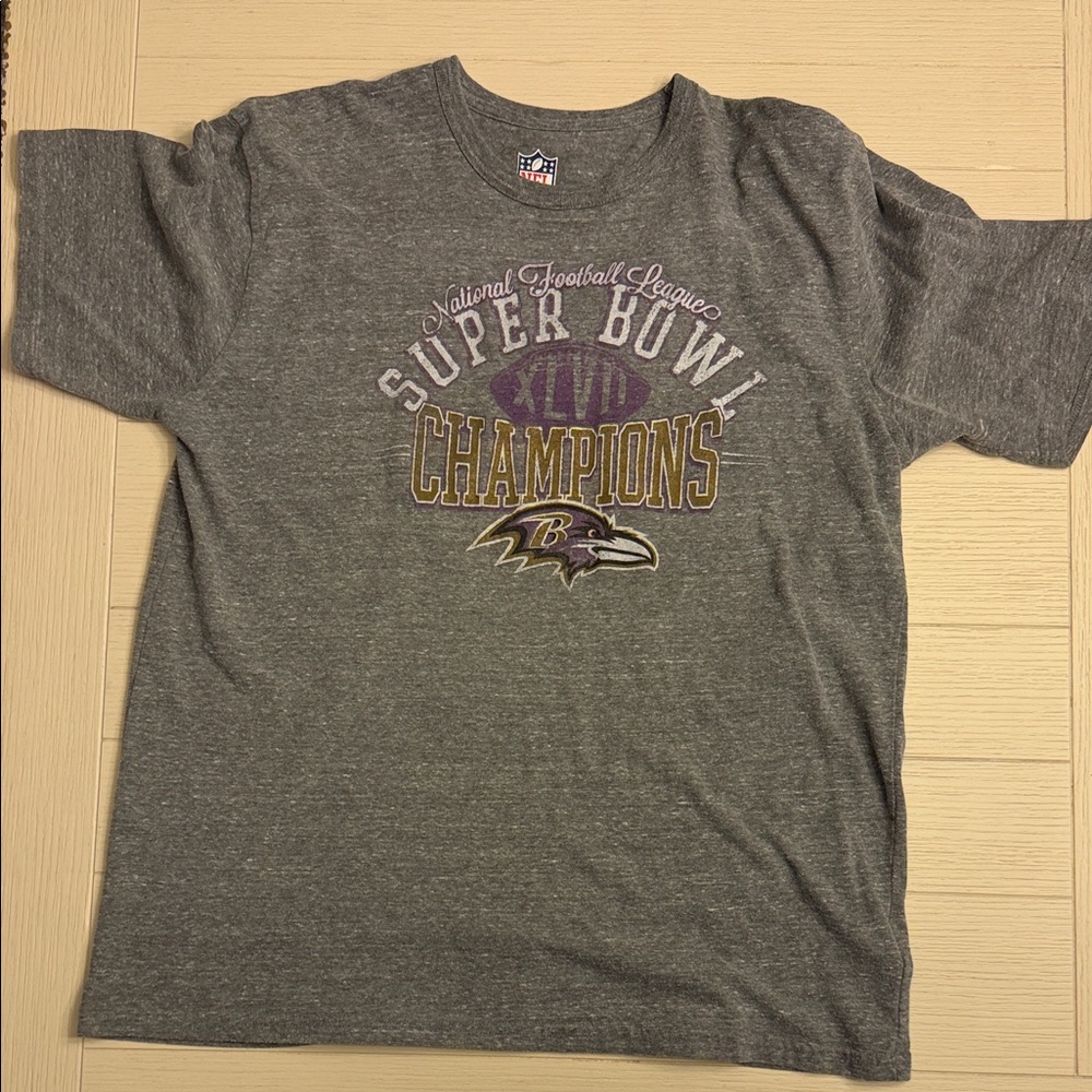 NFL Gray Super Bowl XLVII Champions Tee